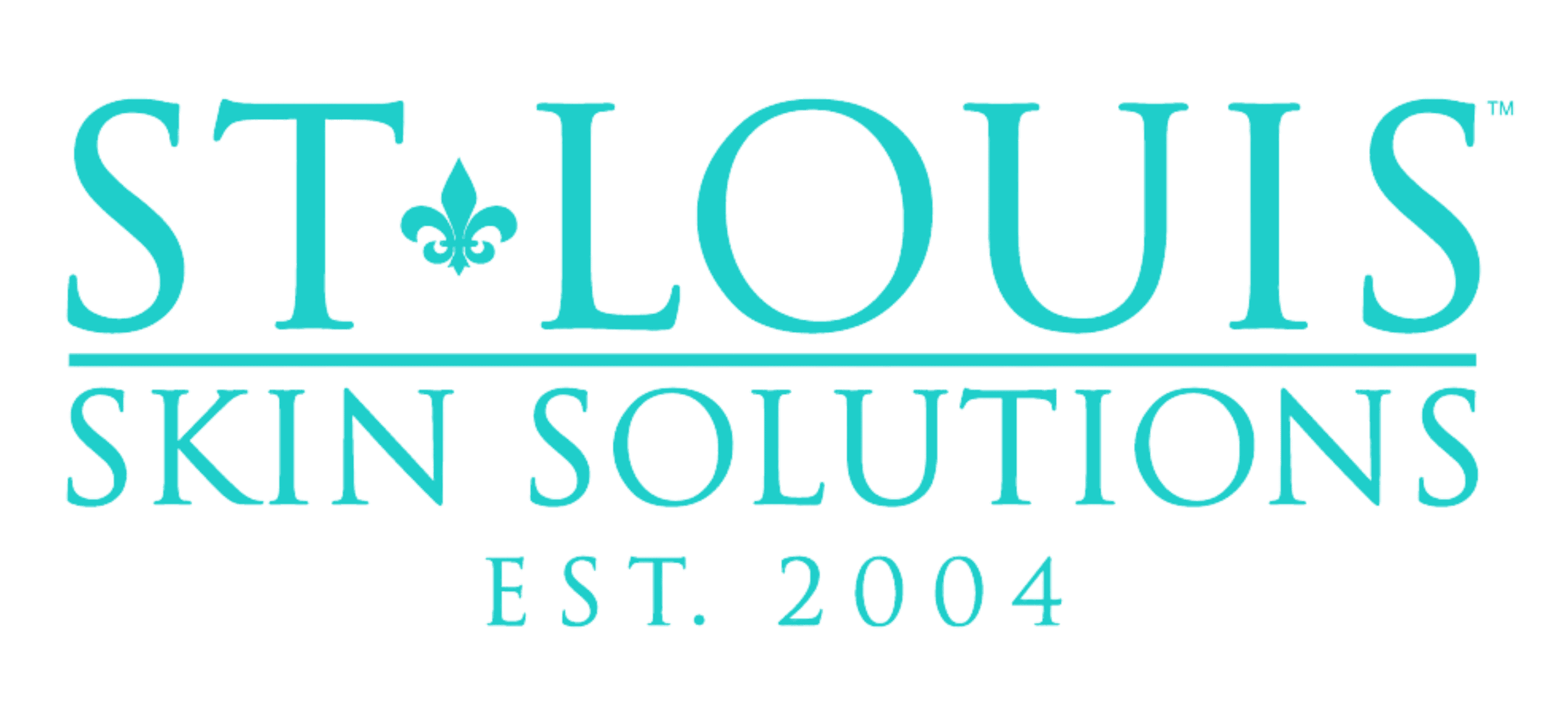 St Louis Skin Solutions logo in teal 3240 x 1500 pixels